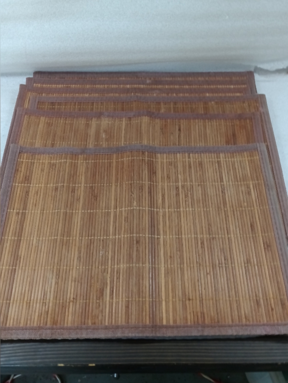 Bamboo Slat 6 Piece Placemat Set